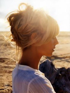 Blonde Updo, Beachy Hair, Easy Summer Hairstyles, Messy Hair, Sweet Summer, Hair Stuff, Beauty Style, Summer Hair