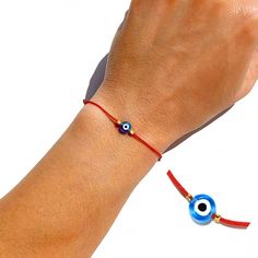 "Evil Eye Bracelet Women Evil Eye Jewelry Women Red String Bracelet Mal De Ojo Bracelet Friendship Bracelet Red Protection Bracelet 🎁 Get 10% off when you order 3 or more items ! 🎁Get 15% off when you order 5 or more items! 🎁Get 20% off when you order 10 or more items! 🎁Get 25% off when you order 20 or more items! 🎁Get 30% off when you order 50 or more items! The History of the Evil Eye: The evil eye is one of the strongest and most powerful ancient symbols in the world. It dates back as ea Red Resizable Bracelets As Gift, Red Resizable Bracelets Perfect For Gifts, Gift Red Resizable Bracelets, Handmade Red Evil Eye Bracelet, Red Bangle Jewelry For Friendship, Red Bangle For Friendship, Red Resizable Bracelet, Red Evil Eye Bracelets For Friendship, Red Spiritual Evil Eye Bracelet As Gift