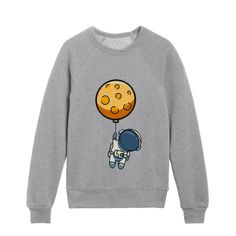 Pixelated Space Astronaut with Moon Balloon 8bit retro video gamer style Kids Crewneck | Graphic-design, Astronaut, Space, Kids-room, Moon, Galaxy, Stars, Spaced-out, Pixel-art, 8bit Gamer Style, Toddler Quotes, Moon Balloon, Space Kids, Moon Galaxy, Dinosaur Outfit, Crewneck Graphic, Astronaut Space, Space Astronaut