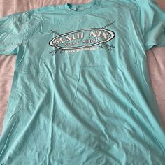 Brand New Condition!! From Daytona Beach, Florida! Color- Teal Hawaii T Shirts, Beachy Shirts, Ocean Shirts, Surf Shop Shirt, Surf Shop Shirts, Obx Summer, Surfing Clothes, Surf Clothes, Beachy Stuff