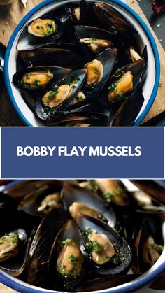 Bobby Flay’s Mussels is made with mussels, canola oil, shallots, garlic, and white wine, creating a flavorful seafood dish that takes 10 minutes to prepare! Thai Mussels Recipe, Mussels In White Wine Sauce Garlic, Mussels Recipe White Wine, French Mussels, Thai Mussels, Easy Mussels Recipe, Best Mussels Recipe, Mussels Recipes, Mussel Recipes