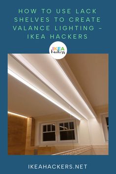 an image of how to use leds to create valence lighting - ikea hackers