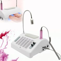 PRICES MAY VARY. 【5 In 1 Manicure Nail Art Set】Comes with 1 X Nail Drill, 1 X Dust Collector, 1 X Desk Lamp, 1 X Hand Cushion, 1 X Nail Lamp. Can achieve from manicure pedicure, grinding, lighting, polishing, drying to nail dust cleaning. 【Fast Drying】Built in 39 LED/UV light beads, avoid hands from darkening, 48W/96W double power switch; Infrared induction, it will auto-on/off when hands in/out or time finish. 10/30/60 time setting, sufficient space for curing 2 hands/feet at the same time. 【De Uv Gel Extensions, Cleaning Fast, Nail Dust Collector, Nail Dust, Electric Nail Drill, 2 Hands, Electric Nail File, Nail Art Salon, Manicure Nail Art