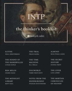 the poster for intp's upcoming show, the thinker's booklist