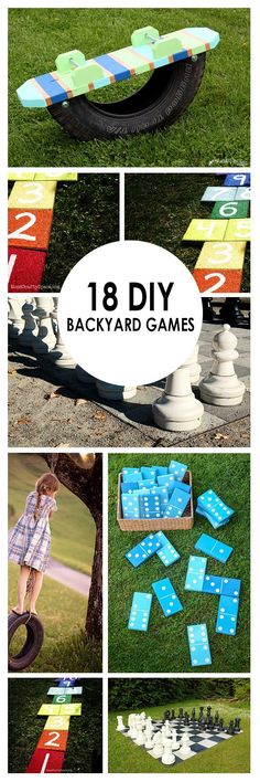 It can be hard sometimes to get the family outside and being creative and active! Too many distractions with all those electronics. So, I have found 18 family friendly backyard games that you can make yourself! Outside Games, Yantai, Backyard Diy, Yard Games, Backyard Games, Future Family, Hawaiian Luau, Diy Games, Backyard Fun