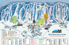 a map of the blue mountain ski area