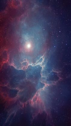 an image of a very large star in the middle of some space with stars around it