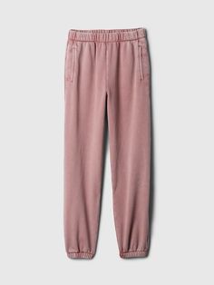 Gap Pink Cotton Bottoms, Gap Washed Cotton Bottoms, Athleisure Gap Pants With Pockets, Gap Relaxed Fit Athleisure Pants, Gap Athleisure Pants With Pockets, Casual Washed Gap Bottoms, Casual Gap Joggers With Pockets, Casual Washed Bottoms By Gap, Gap Athleisure Sweatpants With Pockets