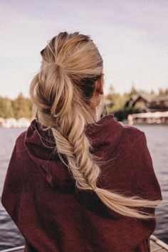 Plait Hairstyles, Rope Braided Hairstyle, New Hair Look, Amber Fillerup, Plaits Hairstyles, Hill Interiors, Peinados Recogidos, Glam Hair, Beach Please