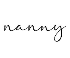 the word manny written in cursive writing on a white background with black ink