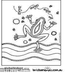 the frog is flying through the air coloring page