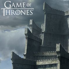 the cover for game of thrones, with an image of a castle in the background