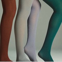 Free People Gingham Plaid Tights Black & White Made In Italy One Size New Tags Fun Patterned Tights, 80s Tights, Blue Tights Outfit, Statement Tights, Tights Under Shorts, Colorful Tights Outfit, Plaid Tights