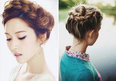 // Bejeweled Hair, Reign Hairstyles, Braided Crown, Gorgeous Braids, Top Braid, Big Braids, Bridal Hair Inspiration, Funky Hairstyles, Elegant Updo