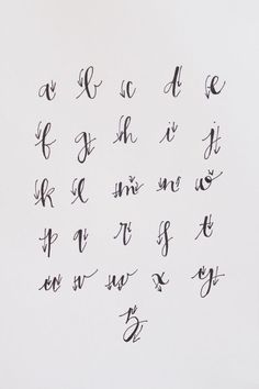 the letters are written in cursive writing with black ink on a white background