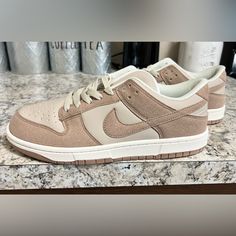 Gorgeous Beige Suede Nike Dunks Brand New Never Worn. Suede Nike, Shoes Beige, Nike Dunks, Nike Shoes, Nike Women, Athletic Shoes, Women Shoes, Nike, Cream