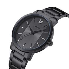 Women's Elegant Watches - wnkrs Black Metal Analog Watch, Elegant Watches Women, Watches Women Black, Men Shoes Formal, Couple Watch, Mens Watches Black, Black Luxury, Casual Watches, Mens Shoes Boots