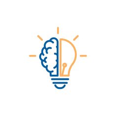 a light bulb with a brain inside it