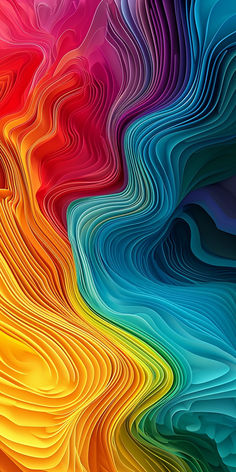 an abstract colorful background with wavy lines and colors that are very similar to each other