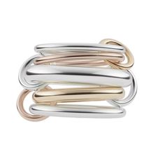 PRICES MAY VARY. Chic Two-Tone Elegance: Discover modern sophistication with our trio linked ring, featuring a striking blend of gold and silver. This contemporary design offers a sophisticated, eye-catching contrast that enhances both casual and formal attire. Versatile Fashion Statement: Perfect for any occasion, this ring’s interconnected bands add a touch of elegance and versatility to your wardrobe. Whether you're dressing up for a special event or adding flair to your everyday look, this r Golden Toad, Minimalism Style, Link Ring, Linking Rings, Rings Jewelry Fashion, Stainless Steel Ring, Stackable Ring, Stainless Steel Rings, Formal Attire