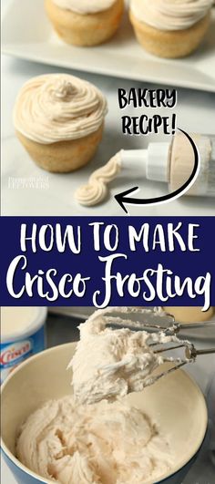 how to make crisco frosting for cupcakes and muffins