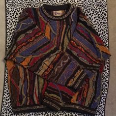 Original Coogi 40% Linen; 60% Cotton Funky Sweaters, Abby Core, Pick Clothes, Dark Sweater, Epic Clothes, Coogi Sweater, Fun Sweater, Random Clothes, Elbow Patch Sweater