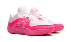 the nike zoom low is pink and white