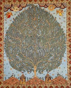 the tree of life is depicted in this painting