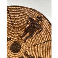 a close up view of a woven basket