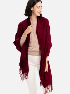 cashmere wrap Warm Scarves For Outdoor Fall Use, Casual Solid Winter Shawl, Casual Solid Shawl For Winter, Solid Color Winter Shawl, Solid Color Winter Shawl Wrap, Solid Color Shawl Wrap For Winter, Red Shawl Wrap For Winter, Winter Scarf Wrap, Woven Scarfs