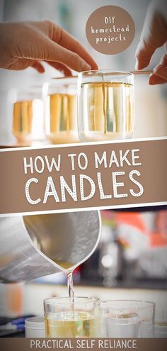 the cover of how to make candles practical self reliance for homemakers and crafters