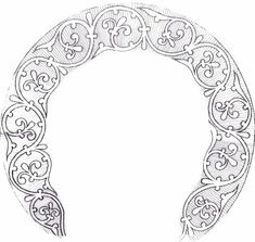 a circular frame with an ornate design on it