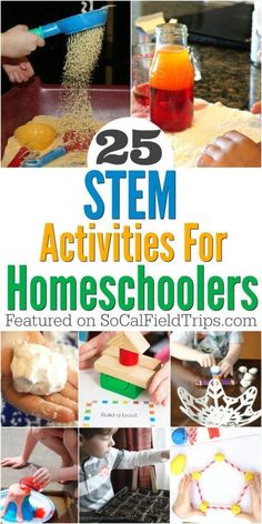 Are you a homeschool parent? Check out these 25 science projects for homeschoolers that are easy to do at home with limited supplies.  Not only are these STEM activities great for homeschoolers, but they are also useful for everyday classrooms and childre Activities For Homeschoolers, Simple Stem Activities, Homeschool Stem, Stem Activities For Kids, Easy Stem, Parent Advice, Timmy Time, Kids Workshop, Homeschool Projects