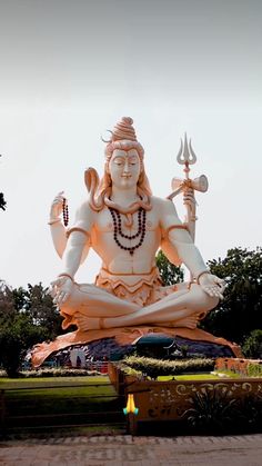 there is a statue of lord ganesh in the park