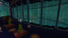 Interior Design Aquarium, Aquarium In Minecraft, Minecraft Aquarium, Minecraft Marketplace, Diy Minecraft