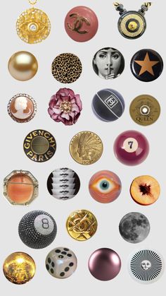 an assortment of different types of buttons