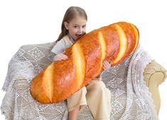 PRICES MAY VARY. Cotton 3D Lively Bread - French bread design with vivid color, just like a huge delicious bread. Don’t drool when sleeping on it. High Quality - Made of skin-friendly plush fabric with PP cotton lining, soft, silky and comfortable Multifunction – Can be used as back cushion, bolster and pillow. Heats up just like a fresh loaf of bread if you sleep hot. Funny Décor - Perfect for home, bedroom, party, office, coffeeshop. It is amazing where a giant bread on your home. Gift – Just Pillows Amazon, Food Plush, Bread Design, 3d Simulation, Bread Shaping, Food Shapes, Funny Pillows, Funny Decor, Stomach Problems