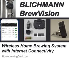 a brochure for a home brewing system with the words, wireless home brewing system with internet connectivity