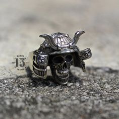 Handmade Rock n roll jewelry like you've never seen before. Grab yours NOW or cry later. Best attention to detail. Article name : GHOST WARRIOR RING Environmentally friendly metal made with passion and great attention to detail 🔨 Limited only 50 pcs will be produce : handmade samurai rings Very comfortable to wear daily and in any occasion 🖤💍 Shipped from Jakarta, Indonesia Standard shipping use USPS ( US Customers ) Singapore post ( Rest of the world ) Express shipping use DHL Express Note : Please put a phone number in a note for DHL Express, it needs to require. Office number or any number will be fine. Thank you for stoping by in my gallery. Really appreciate it. Don't hesitate to contact me anytime you need for any questions. Unique Skull Ring Collectible, Symbolic Skull Rings Collectible, Collectible Symbolic Skull Rings, Symbolic Engraved Skull Ring Gift, Symbolic Engraved Skull Ring For Gift, Adjustable Gothic Skull Ring Collectible, Unique Collectible Skull Rings, Hand Cast Metal Skull Ring For Gift, Unique Silver Skull Ring Collectible