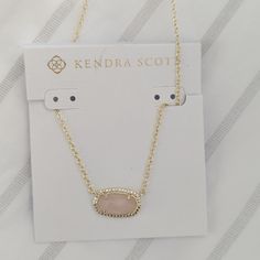 New With Tags And Box Cutesy Jewelry, Pink Kendra Scott, Katie Fang, Purple Stone Necklace, Pink Stone Necklace, Red Stone Necklace, Aura Necklace, K Necklace, Rose Gold Chain Necklace