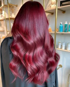 40 Top Cherry Red Hair Ideas To Try In 2024 Deep Cherry Red Hair, Red Hairstyle, Red Hair Colors, Red Hairstyles, Cherry Red Hair, Hair Colour Inspo