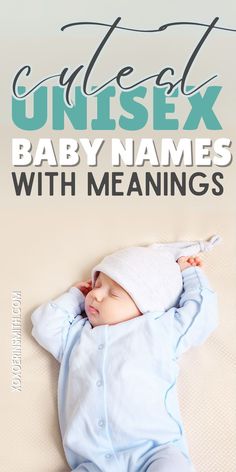 sweet sleeping baby and title cutest unisex baby names with meanings