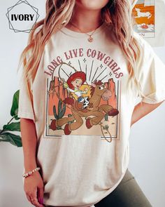 Disney Retro You've Got A Friend In Me  Shirt, Vintage Toy Story Shirt, Woody And Buzz Lightyear Shirt Jessie And Bullseye, Disney Family Shirt, Toy Story Jessie, Disney Trip Outfits, Disney Outfits Women, Disney Princess Shirts, Jessie Toy Story, Disney World Outfits, Toy Story Shirt