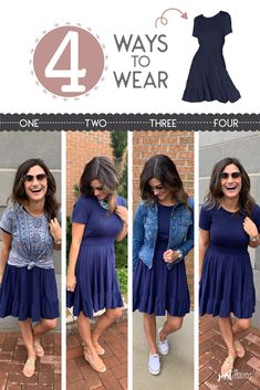 Navy Blue Summer Dress, Navy Knit Dress, Pentecostal Fashion, Summer Capsule, Summer Capsule Wardrobe, Summer Dress Outfits, Kinds Of Clothes, Lovely Clothes, Outfit Combinations