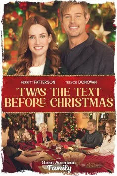 the movie poster for twas the text before christmas, starring actors from two different families