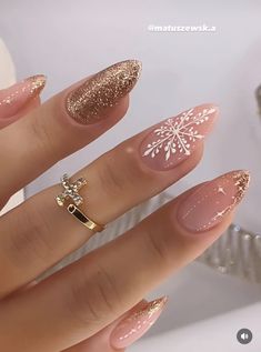 Christmas Gel Nails, Her Nails, Nail Swag, New Year's Nails, Classy Nails, Chic Nails, Fancy Nails, Nail Arts