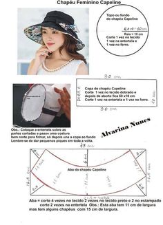 Pattern Hat Sewing, Easy Sew Dress, Hats Pattern, Hat Sewing, Sew Dress, Beanie Hat Pattern, Making Patterns