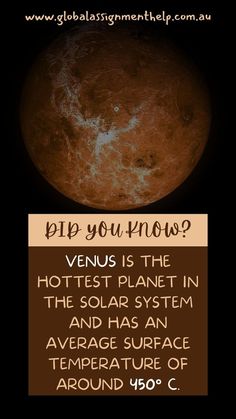 Amazing Astronomy Facts That Are Literally Out Of This World Venus Facts