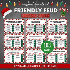 a christmas card game for friends to play