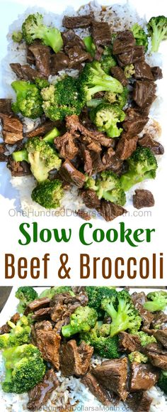 the beef and broccoli stir fry is ready to be eaten